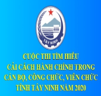 Sở Thông tin và Truyền thông đạt giải khuyến khích Hội thi tìm hiểu về cải cách hành chính trong cán bộ, công chức, viên chức tỉnh Tây Ninh năm 2020