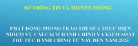 Sở Thông tin và Truyền thông: thi đua đề xuất các giải pháp, sáng kiến  thiết thực, hiệu quả trong triển khai thực hiện cải cách hành chính