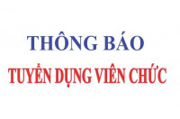 Thông báo tuyển dụng viên chức năm 2022