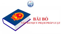 BÃI BỎ VĂN BẢN QUY PHẠP PHÁP LUẬT