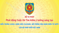 Cuộc thi tìm kiếm ý tưởng sáng tạo biểu trưng, khẩu hiệu, mô phỏng ứng dụng điện tử của Bộ pháp điển Việt Nam