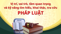 Vị trí, vai trò, tầm quan trọng của pháp luật  và kỹ năng tìm hiểu, khai thác, tra cứu  pháp luật đối với đời sống xã hội và sự cần thiết của việc chủ động nghiên cứu, tìm hiểu pháp luật của người dân