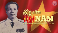 KỶ NIỆM 110 NĂM NGÀY SINH ĐỒNG CHÍ ĐẠI TƯỚNG NGUYỄN CHÍ THANH (01/01/1914 - 01/01/2024)