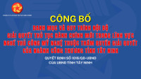 Công bố danh mục và quy trình nội bộ giải quyết thủ tục hành chính công bố mới trong lĩnh vực nghề thủ công mỹ nghệ thuộc thẩm quyền giải quyết của ngành Công Thương tỉnh Tây Ninh