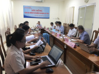 Hình ảnh họp của Hội đồng đánh giá, nghiệm thu Đề tài khoa học và công nghệ cấp tỉnh