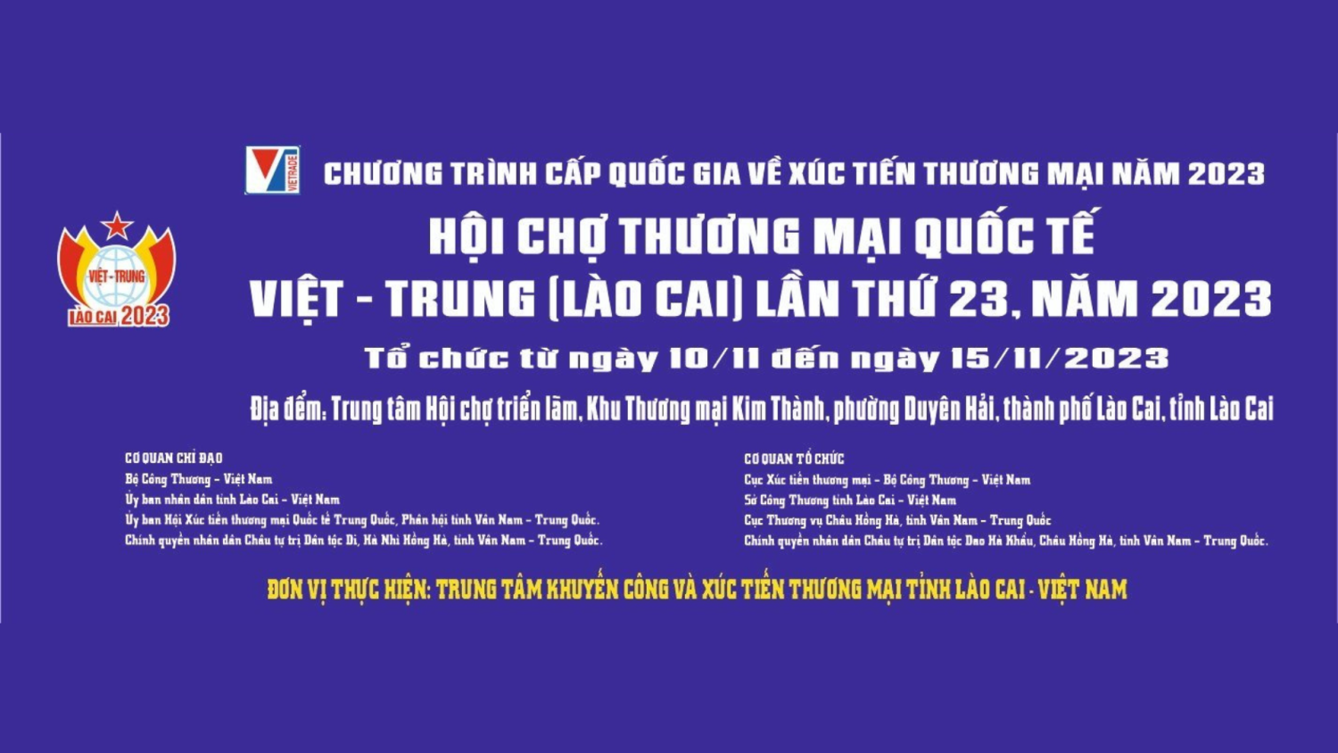 Lào Cai – Tổ chức Hội chợ thương mại quốc tế Việt - Trung lần thứ 23 năm 2023